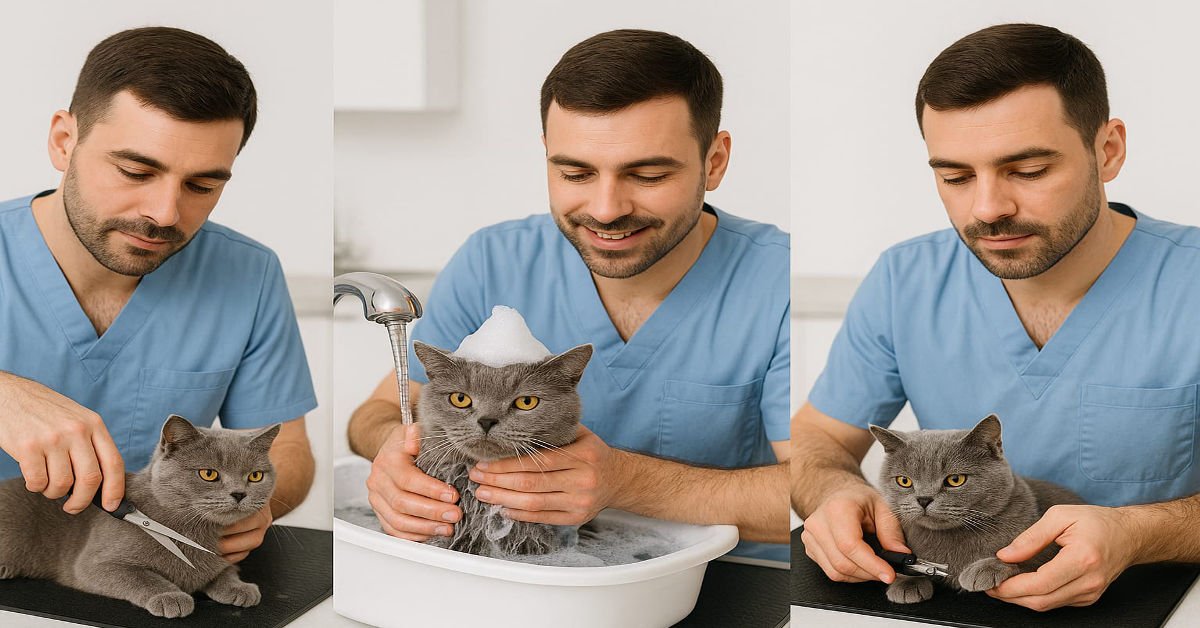 cat gromming