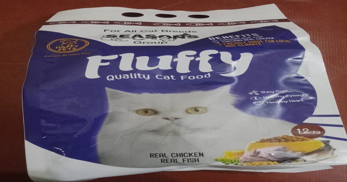 Fluffy cat food